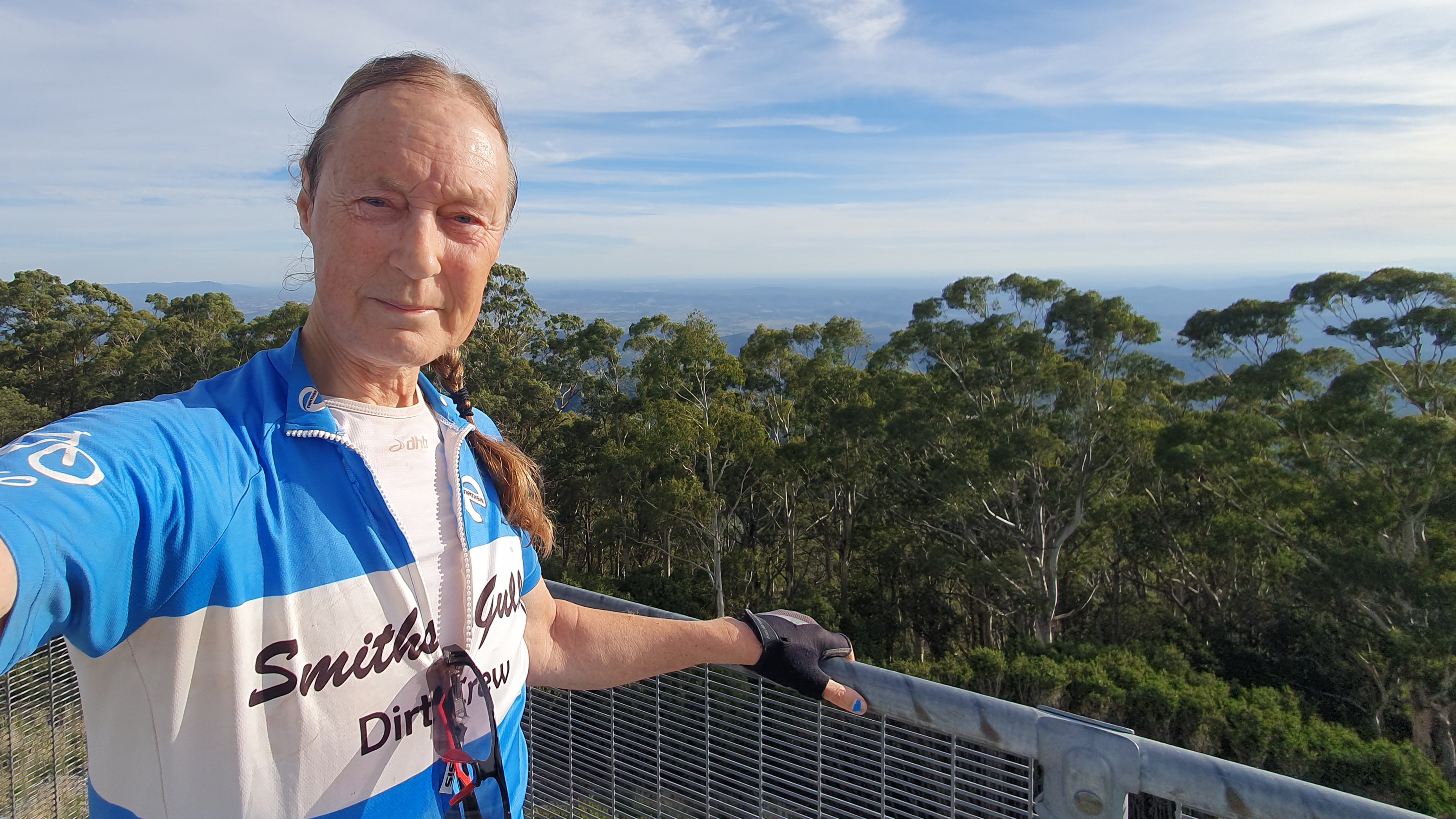 me in lycra on a mountain